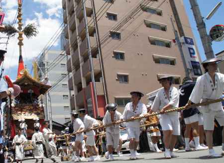 長刀鉾のお帰り③