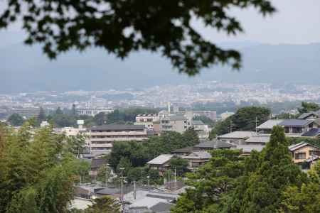 山道(銀閣寺)より望む京都の町並み