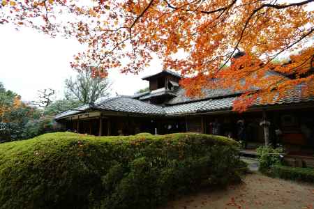 詩仙堂 蕭月桜と紅葉