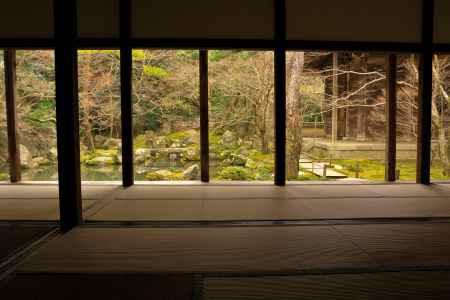 冬の蓮華寺庭園7