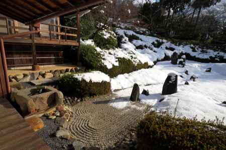 冬の光明院庭園