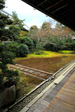 冬の清凉寺大方丈庭園3
