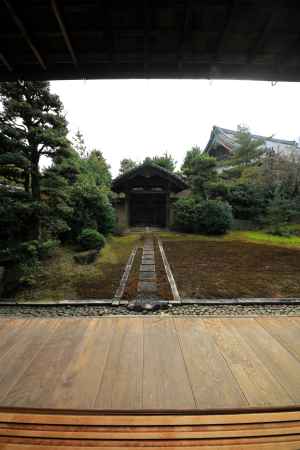 冬の清凉寺大方丈庭園6