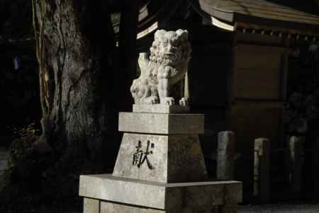 貴船神社　奥宮の狛犬