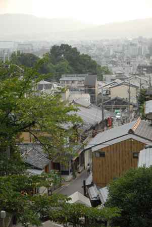 清水寺からの京都の町並み