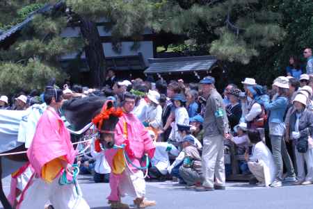 葵祭　御馬と馬部