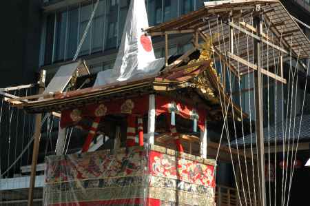 長刀鉾前面の屋根の装飾