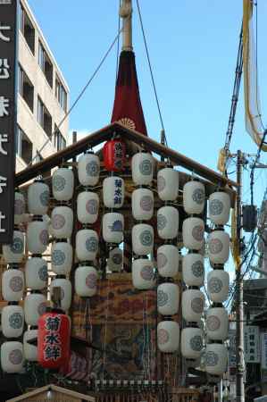 菊水鉾の駒形提灯