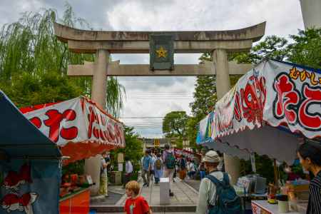 晴明祭　朝の鳥居