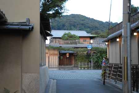 京町家と石畳