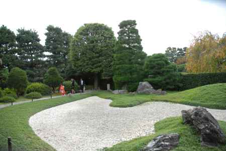 城南離宮の庭と七五三