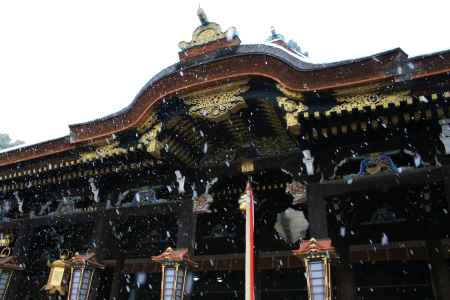 雪と北野天満宮