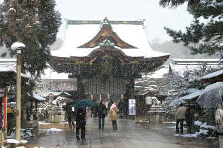 雪と北野天満宮