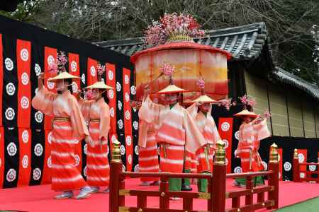 小野のお寺の踊り　はねずおどり