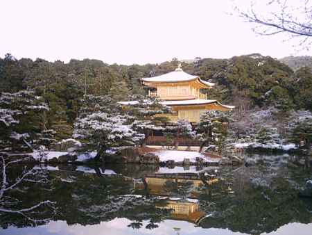 冬の金閣寺