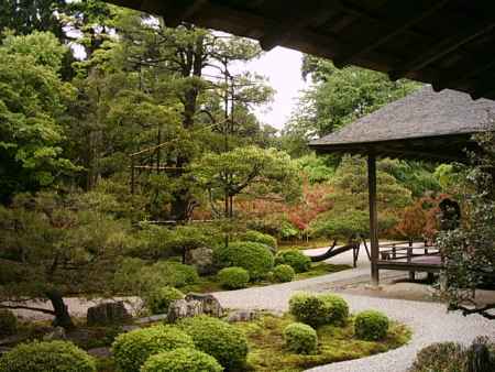 曼殊院の枯山水庭園