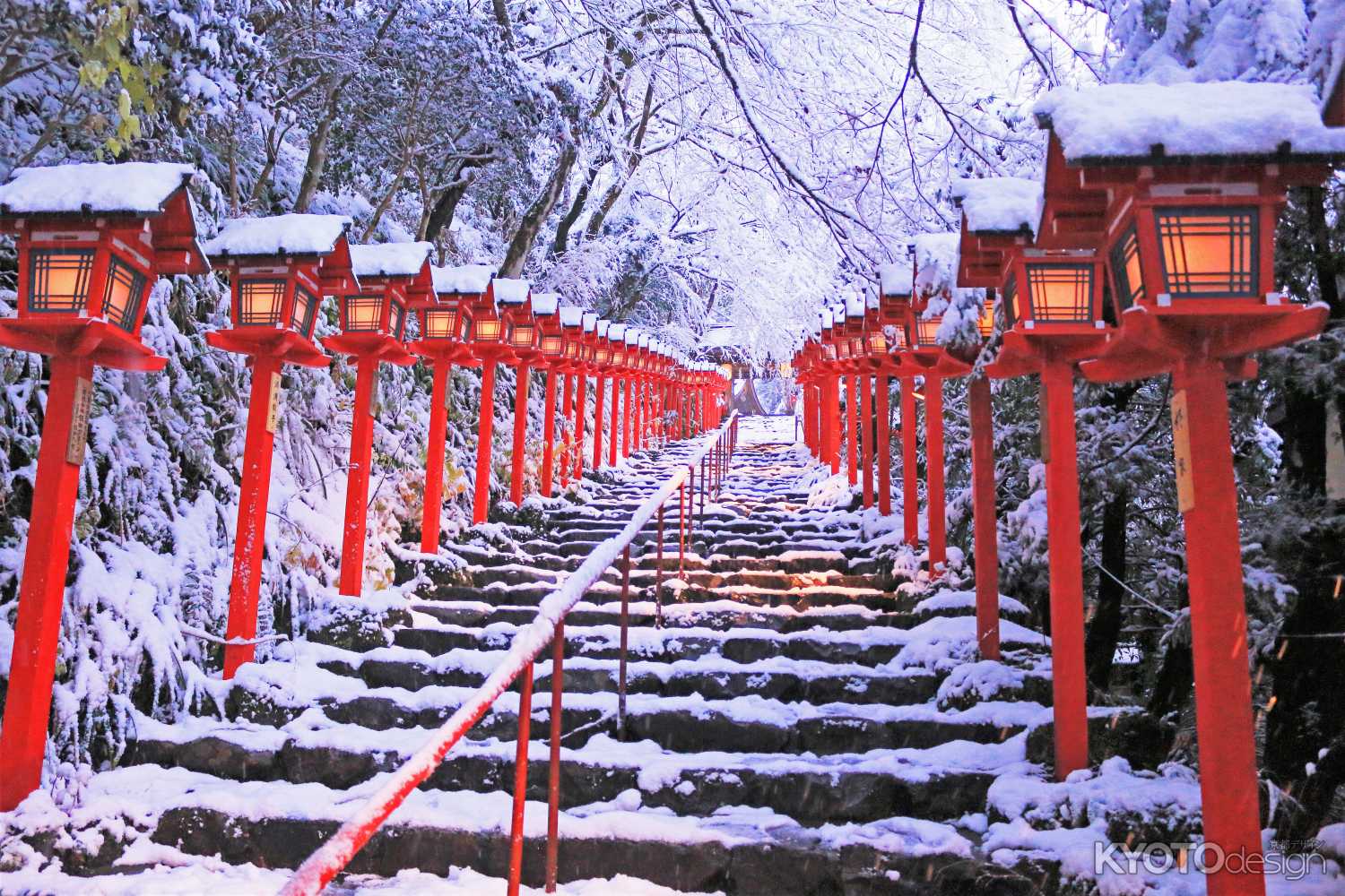 貴船神社の雪2022